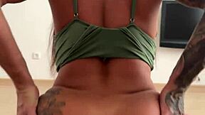 Couple explores intimate positions in passionate session