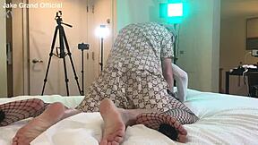 Rapper Fucks Blonde Ts in Shemale Fucking Scene