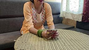 bhabhi demands devar fuck after game loss in roleplay