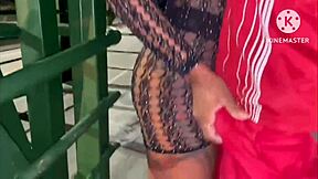 Brunette Wife Kissing And Fucking Two Friends On Via Dutra Walkway!