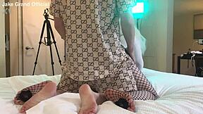 Rapper Fucks Blonde Ts in Shemale Fucking Scene