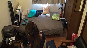 Japanese Amateur Blows Cock While Using Toys