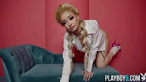 Mixed Race Beauty Scarlett Bloom Undresses In Softcore Playboy Video