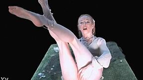 Madi Collins, kurviaca morské panenka, hlasno sténajúca pri šukaní námorníka v kancelárskej uniforme