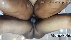 pov ebony hotmilf creamy hairy pussy backshots - mara exotic