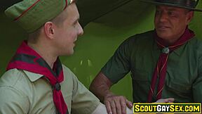 Tyler Saint Feels Deep Connection Teaching Serg Shepard First Aid Leading to Intense Tent Passion