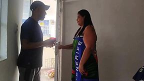 Perverted neighbor fucks huge ass