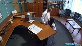 18 year old virgin loses virginity to doctor in fake hospital pov