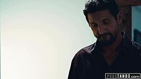 Stepmom catches teen with step-uncle and joins the group action.