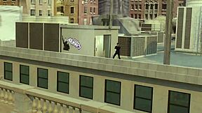 spiderman and gwen fuck on the roof?