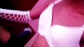 Romina Pounds Straight Guy in Doggystyle with Her Massive Cock Until He Moans!