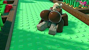 Viper Fucks Candy Dry In Femdom Game!