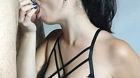 Girlfriend Gives Deep Blowjob To Wellington Prado's Big Cock