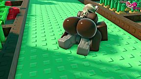 Viper Fucks Candy Dry In Femdom Game!