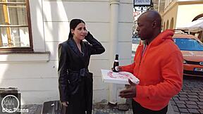 Big butt Italian whore gangbanged by BBC!