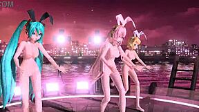 Hatsune Miku Characters In Nude Bunny Costumes
