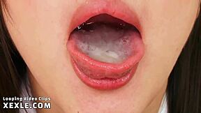 Show My Cum In Your Mouth - Looping Video Clip