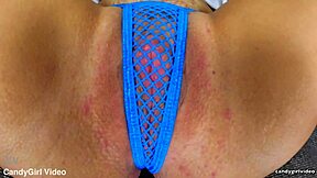 Ariel Andrews Rules Panty Teasing With Emotional Lingerie And Thong Close Up.