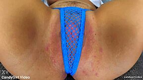 Ariel Andrews Rules Panty Teasing With Emotional Lingerie And Thong Close Up.