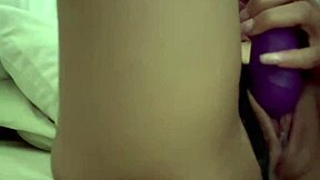 Latina Masturbates With Dildo