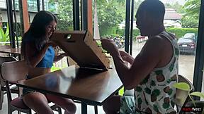 Lost Game Leads To Outdoor Cumwalk With Tight Pussy And Blowjob