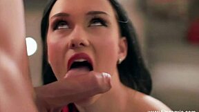 Seductive Brunette Milf Sucks Cock Hotly