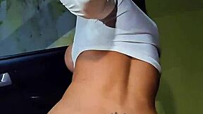 i'm a latina milf flashing and deepthroating monster cock in the car with my friend