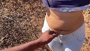 Ex Girlfriend Seduced and Fucked Roughly in Jungle