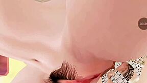 crossdressing police in game with oral and anal