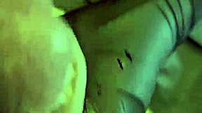 Goth tattooist offers to empty big balls with handjob during session