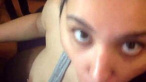 Nancy Miami Sucks That Huge Cock Wildly!