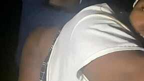 Sexy BBW sucking dick and getting fucked hard in a creepy dark forest.