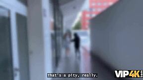 young beauty cheats on boyfriend in front of him