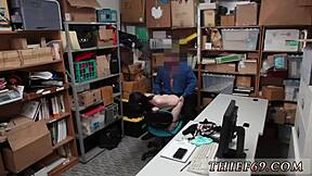 Emo teen in uniform caught fucking policeman by store!