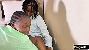 Two Dicks Fuck Ebony Student Pussy Until Squirting!