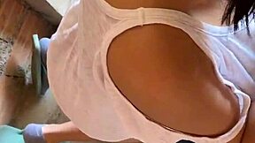 Beautiful Latina Babe Enjoys First Time Homemade Sex with Husband's Arrival Risk