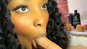 Ebony Bimbo Making Him Cum Faster Than A Fleshlight With Blowjob