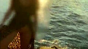 showing pussy on beach without panties during massage