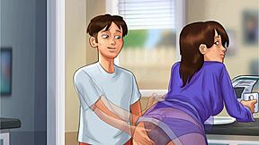 Lets Play - Summertime Saga Sex With Debbie In The Kitchen