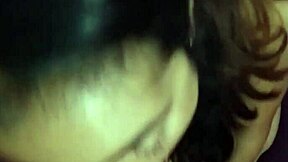 Couple's homemade session where he almost cums in her mouth