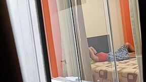 Mexican Nurse Miranda Riding Her Lover With Window Open!