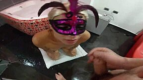 Argentinian slut gets fucked doggystyle without condom in the jacuzzi by her neighbor's friend.