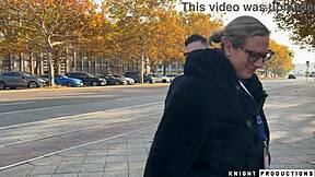 german milf with giant tits helps dumb lost american