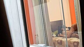 Mexican Nurse Miranda Riding Her Lover With Window Open!