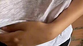 Beautiful Latina Babe Enjoys First Time Homemade Sex with Husband's Arrival Risk