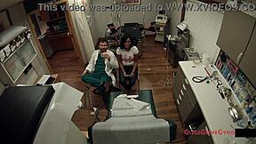 oh wow, tori sanchez spreads her big ass during the tampa university entrance physical!