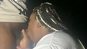 Sexy BBW sucking dick and getting fucked hard in a creepy dark forest.