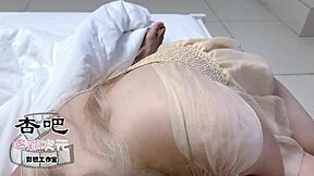 Asian guy drained by wife, forced into quick bareback sex