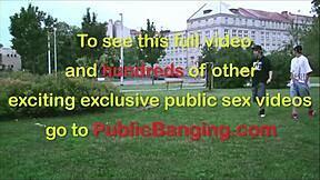 Hot Alexis Crystal in Public Threesome Gangbang