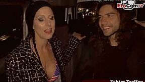 i am a young woman seducing strangers on the public street for a casting session